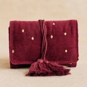 Sezane Velvet Jewelry wrap /pouch
